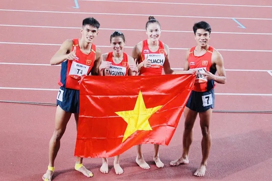 Điền kinh Việt Nam tạo dấu ấn với HCĐ 4x400m hỗn hợp tại ASIAD 20